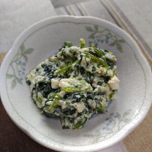 【副菜レシピ】ほうれん草と豆腐の白和え